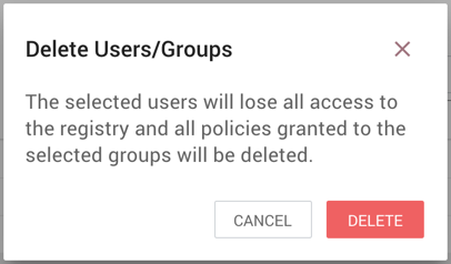 Delete Users Dialog