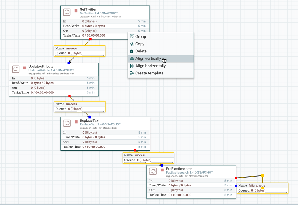 Align Vertically Example Before