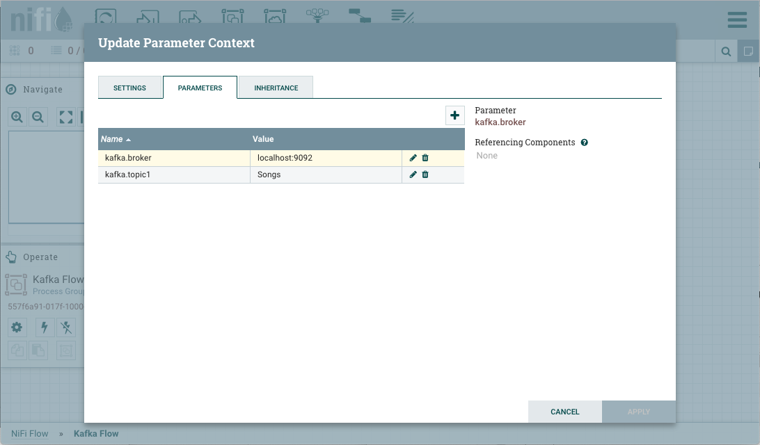 Existing Parameters