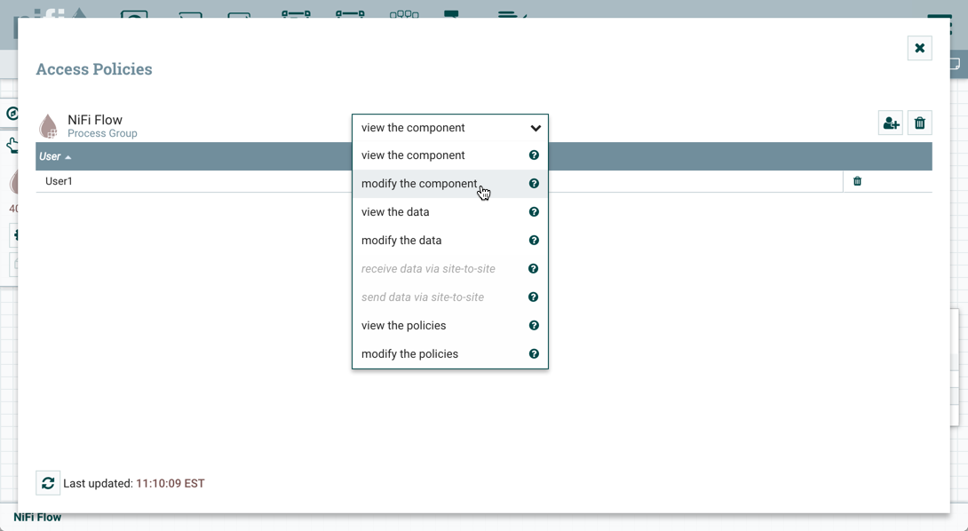 Process Group Modify Policy