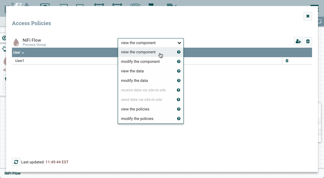 Process Group View Policy