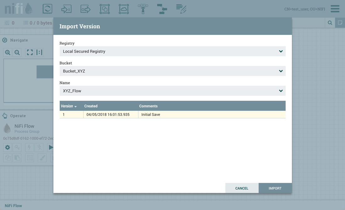 Test_user Import Flow