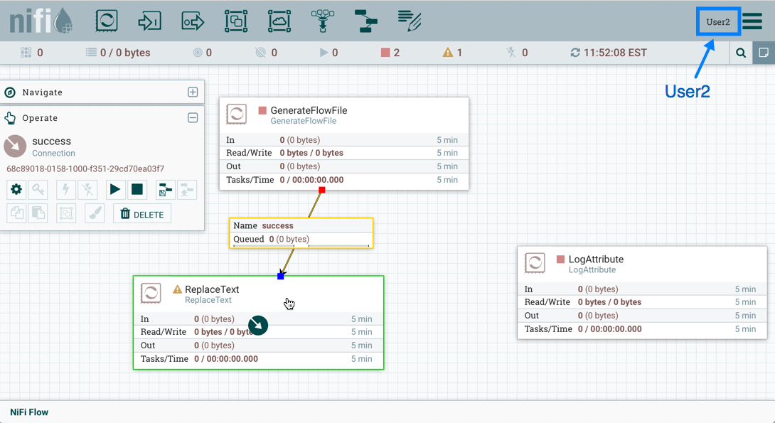 User2 Edit Connection